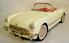 VINTAGE TIN FRICTION 1953 CHEVROLET CORVETTE 10" LONG
