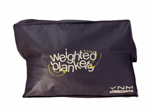 YnM Bamboo Weighted Blanket (80''x87'' 30lbs) Blue Grey, Open Box | eBay