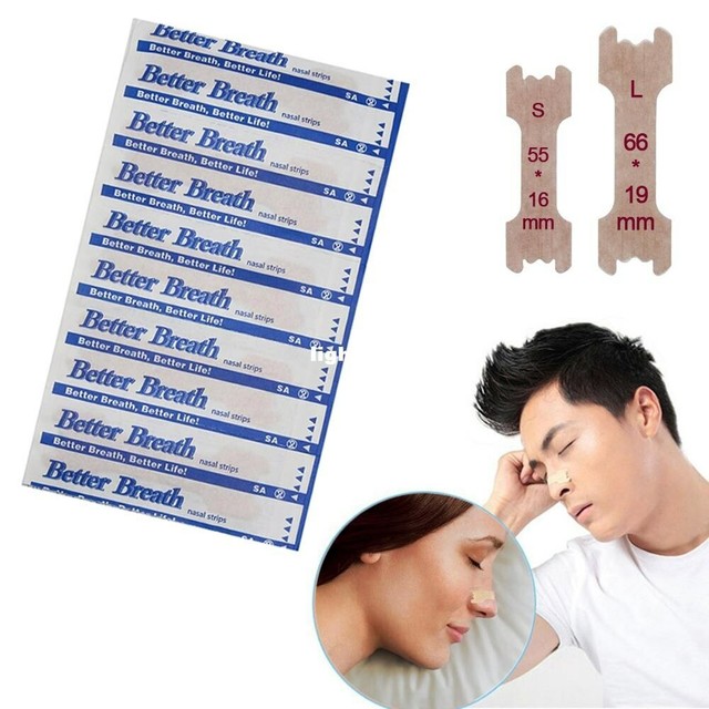 200 Pcs Better Breath Right Nasal Strips Anti Better Sleep Snoring