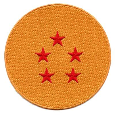 Offiziell Dragon Ball Z Fünf Star Dragonball Anime Bestickt Patch