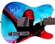 Guitare photo dédicacée Roger Waters 