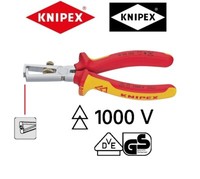Knipex 1106160 Abisolierzange LäNge 160 Mm Verchromt Vde Isoliert Bis 1000 V