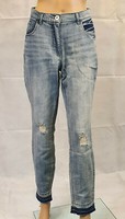 ★ Ulla Popken Studio Untold ★ 42 ~ Tolle Jeans ~ Destroyed Skinny Blue Blau
