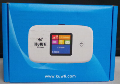 KuWfi Mobile WIFi Hotspot Router Unlocked Wireless Internet 4G LTE SIM Card Slot