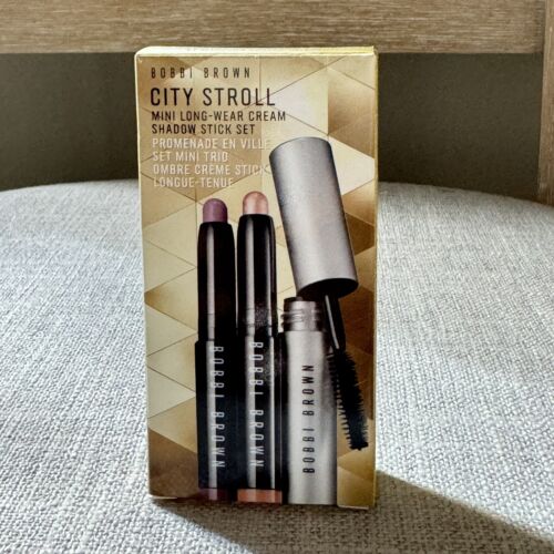 Bobbi Brown City Stroll MINI Long-Wear Cream Shadow Stick Set NEW IN BOX