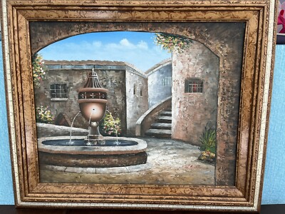 W. Adam Signed Impressionist Oil Painting Framed And Matted