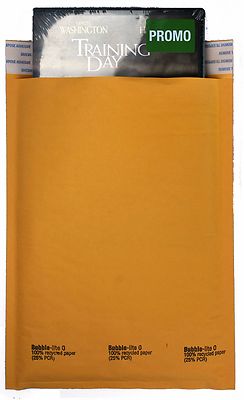 250 #0 6x10 '' Bubble - Lite '' Kraft Bubble Mailers Padded Envelopes Bags Quality