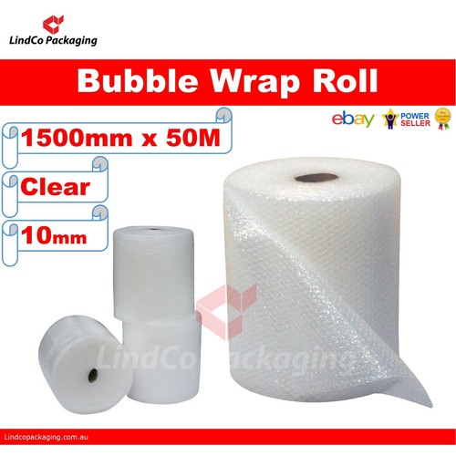 Clear Bubble wrap Air Cushioning Wrap Roll 1500mm x 50Metre - Picture 2 of 3