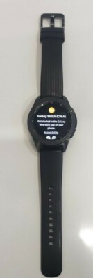 Samsung Galaxy Watch w/ Black Sports Band, 42mm WIFI - Ships Today!