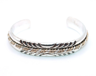 NAVAJO FEATHER SILVER BANGLE 最終値下げ s-l400.jpg