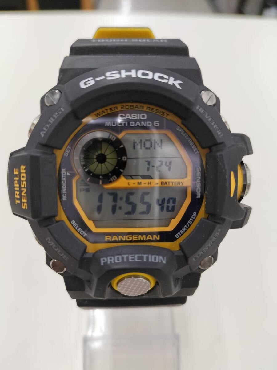 Excellent Casio G-SHOCK Rangeman GW-9400YJ-1JF Black Yellow Excellent Casio G-SHOCK Rangeman GW-9400YJ-1JF Black Yellow