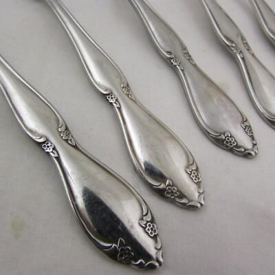 Oneida Stainless Flatware BERKELEY SQUARE 6 Teaspoons Stainless USA 6''