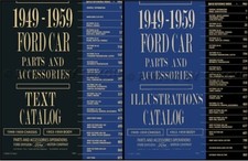 Ford Car Illustrated Parts Book 1959 1958 1957 1956 1955 1954 1953 Part Catalog