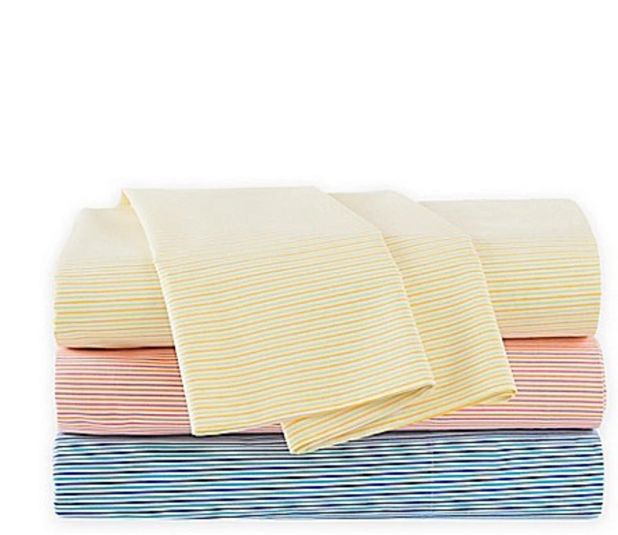 NUEVO JUEGO DE SÁBANAS SOUTH TIDE CABAÑA RAYAS KING SIZE RAYAS AMARILLAS Foto 4 de 4