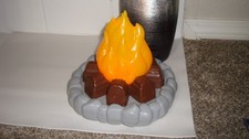 Pretend Play Fire Campfire Replacement Plastic with Lights Up and Sounds 7.5"