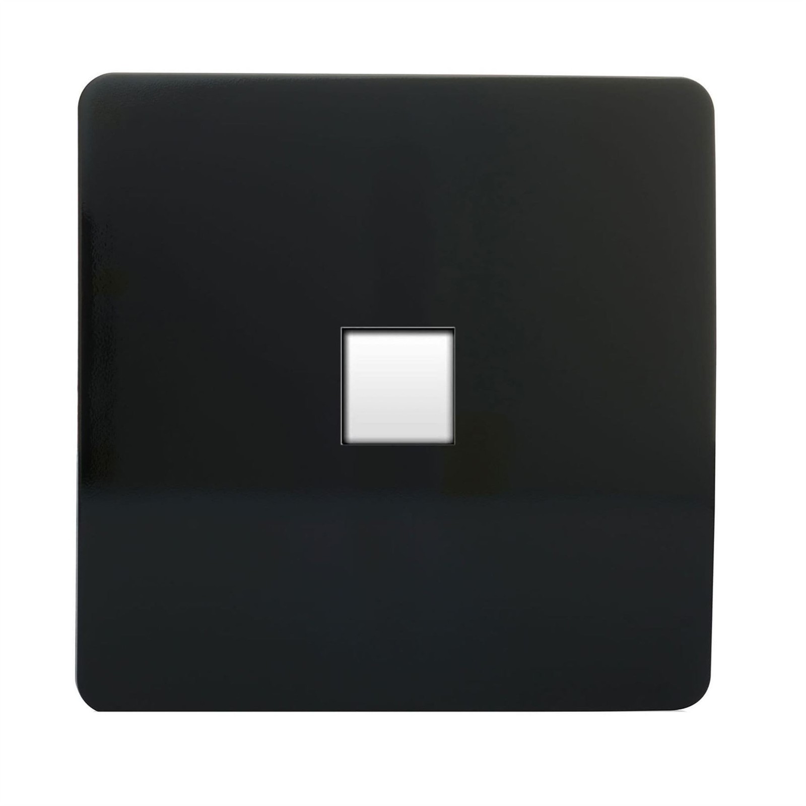 Trendi Switch Trendi Artistic Modern Glossy Tactile Rj45 Cat 5E & Cat 6 Ethernet Socket Piano Black Art-Pcbk - Image 2