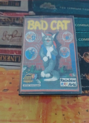 Bad Cat (Rainbow Arts 1989) Commodore 64 (Box, Manual, Tape) works 8-bit C64