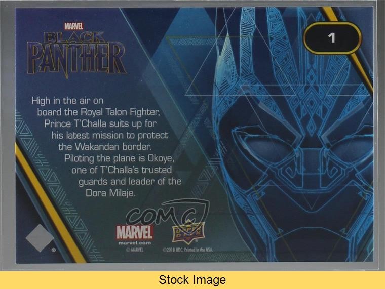 2018 Marvel Silver Foil Black Panther Chadwick Boseman Suiting Up #1 READ 3kg thumbnail 2