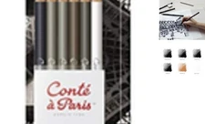 Conté à Paris 6 Count Drawing Pencils Set