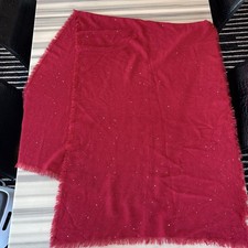 Red Scarf With Silver Glitter Gorgeous Christmas Wrap