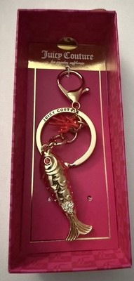 Juicy Couture Women s Gold Tone Fish Keychain Bag Charm