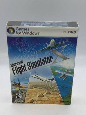Vintage Microsoft Windows FLIGHT SIMULATOR X PC DVD  NIB Sealed w/Outer Sleeve 