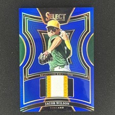 2025 Panini Select Selective Swatches Jacob Wilson Blue /49 Patch Memorabilia