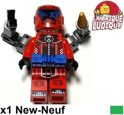 LEGO Figürchen Minifig Dreamzzz Cooper Roboter Red Racing Suit Blau Belt drm034
