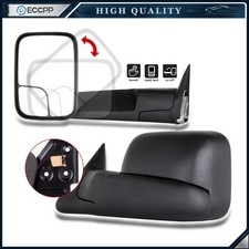 Pair Flip Up Manual Tow Mirrors For 94-01 Dodge Ram 1500 94-02 25003500 Lh Rh
