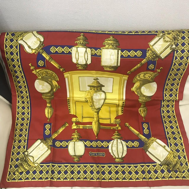 HERMES Silk Scarf Luxury Fashion Accessory