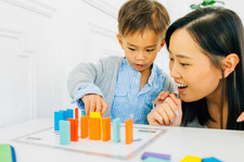 Wooden Domino Map Toy Montessori Sensory Fine Motor Preschool Set
