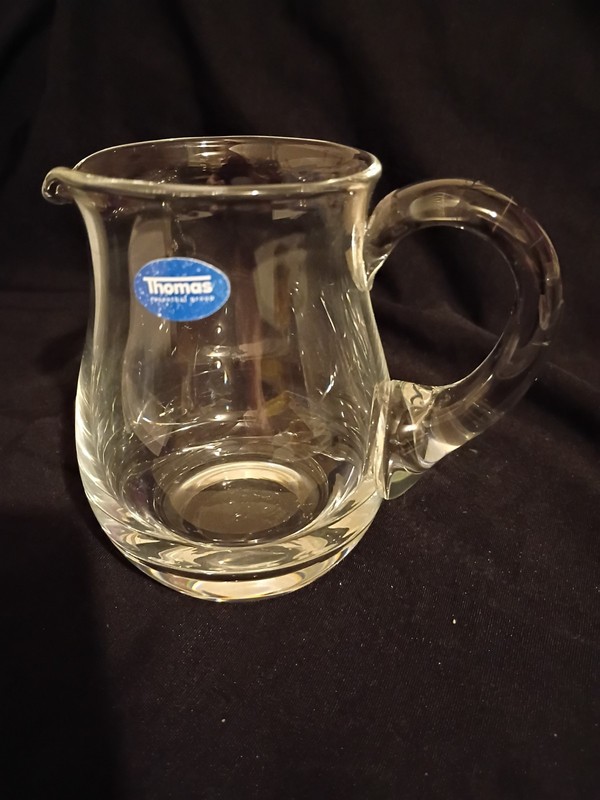 Thomas Rosenthal Clear Glass Cream Pitcher.                      (38)t