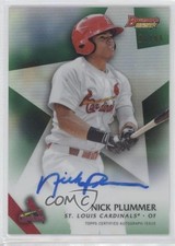 2015 Bowman's Best of Green Refractor 6/99 Nick Plummer #B15-NP Auto 0a6