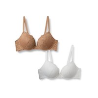 Push-Up-Bh 70D 2Er-Pack, Amazon Essentials, Stretchspitze, Gewaschene