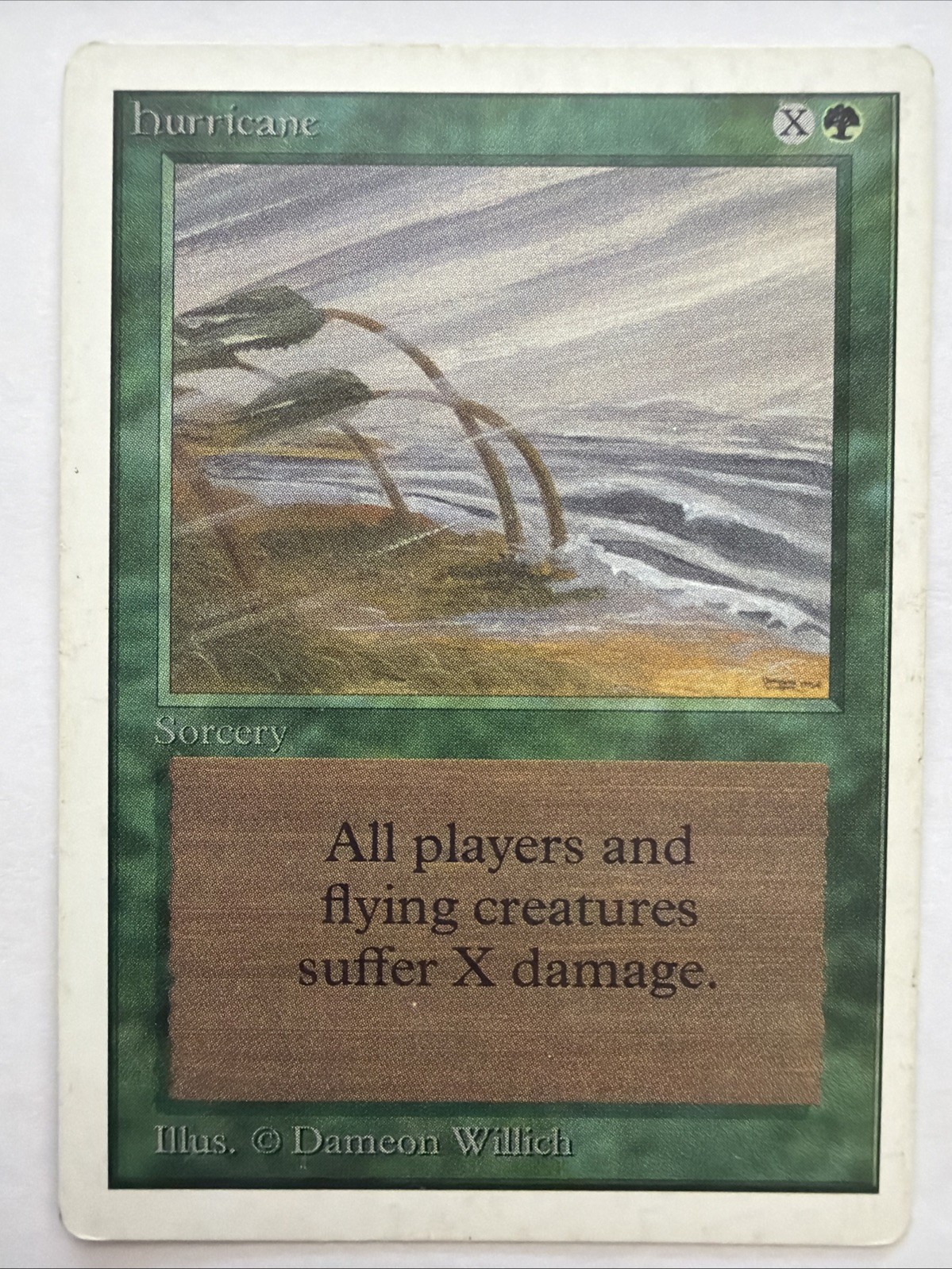 Hurricane Unlimited Edition (2ED) Magic the Gathering 1993 Uncommon MP