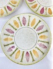 Vtg RED WING Pottery PEPE pattern set of 3 Saucers Plates 6" MCM Mid Century — photo 2