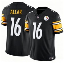 Jersey cosido negro Drew Allar #16 Steelers