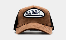 Von Dutch Hat Brown Black Patch Trucker Mesh SnapBack Classic Cap NEW W/ TAGS
