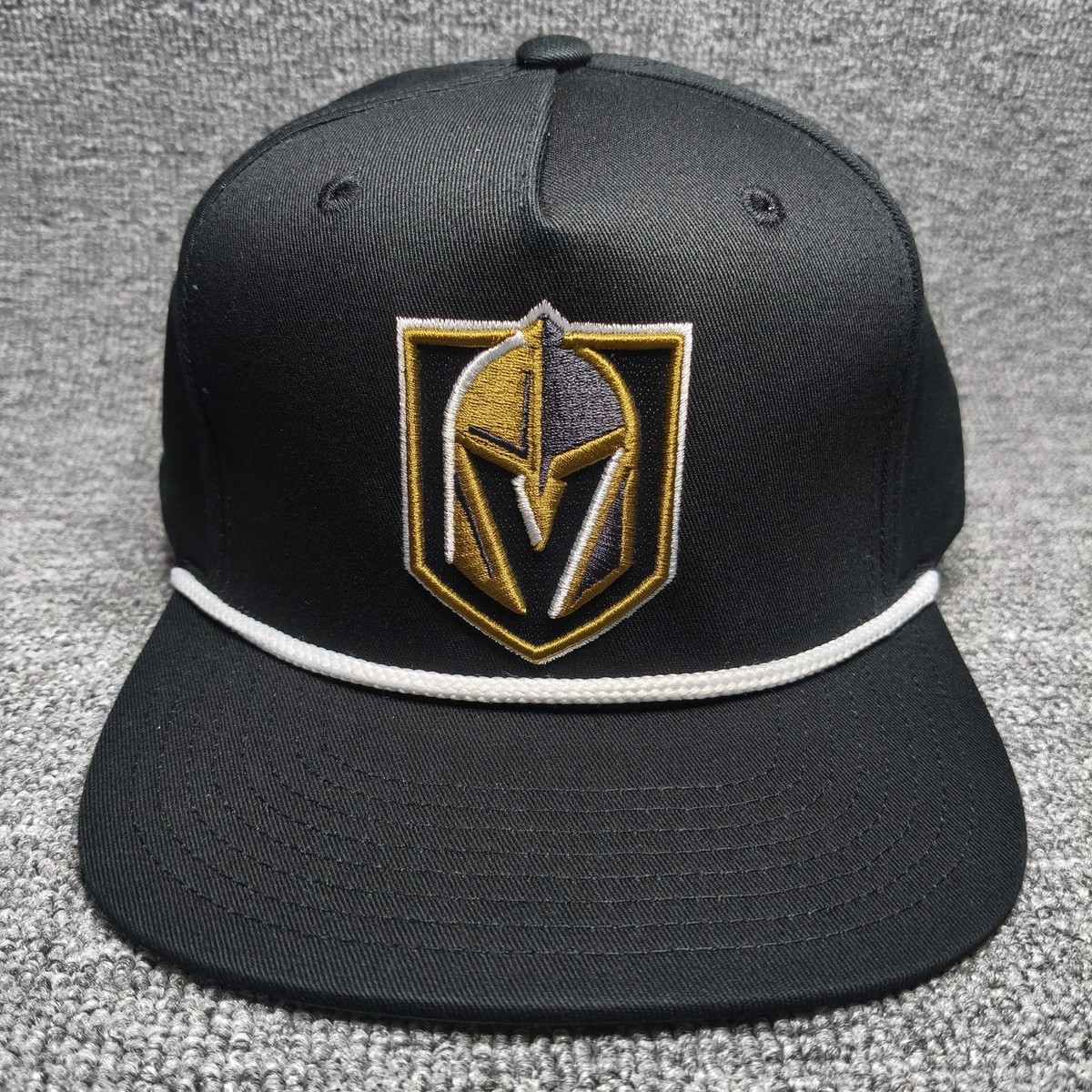 Mitchell & Ness Vegas Golden Knights NHL Black Rope Snapback Hat Cap