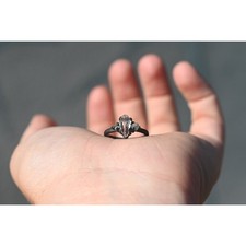 alternative raw diamond engagement rings, raw crystal size 4 5 6 7 8 8 9 10 11