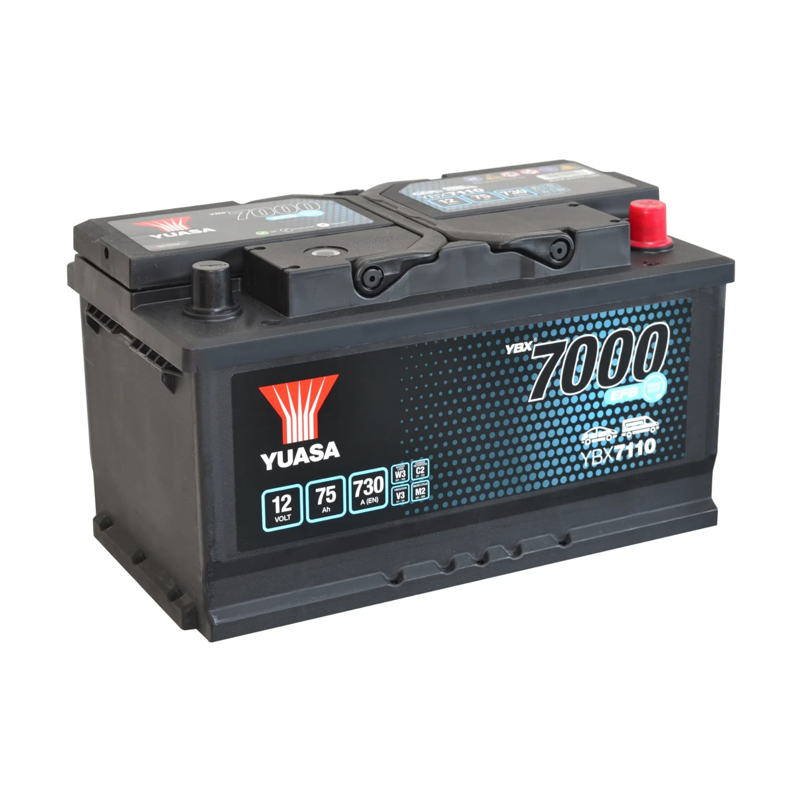 EFB Car Battery fits JEEP RENEGADE CHEROKEE LIBERTY GRAND CHEROKEE Yuasa - Image 2