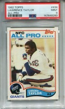 1982 Topps #434 Lawrence Taylor Rookie PSA 9 MINT New York Giants