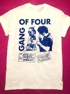 Vtg Gang of Four At Home He's a Tourist T-shirt All S to 5XL SE286 FREE SHIP