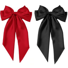 Red Hair Bow for Women Red Bows for Hair Bows Clip Black Christmas Hair Clips fo