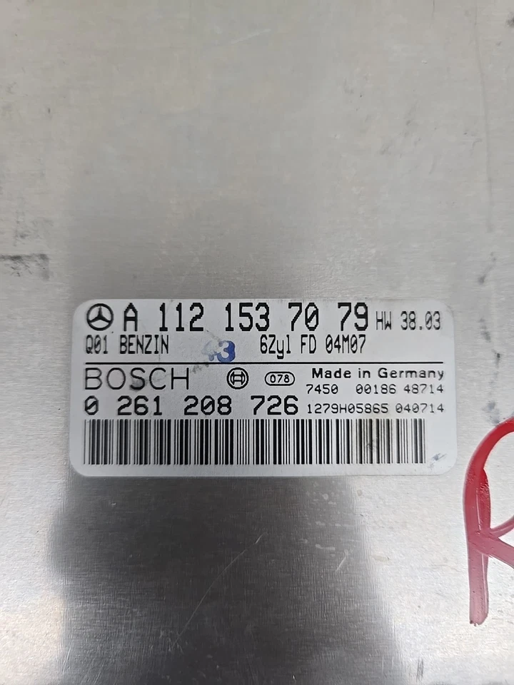 A1121537079 97-05 MERCEDES-BENZ C280 MÓDULO DE CONTROL DEL MOTOR ECU ECM PCM UNIDAD OEM  Foto 2 de 4