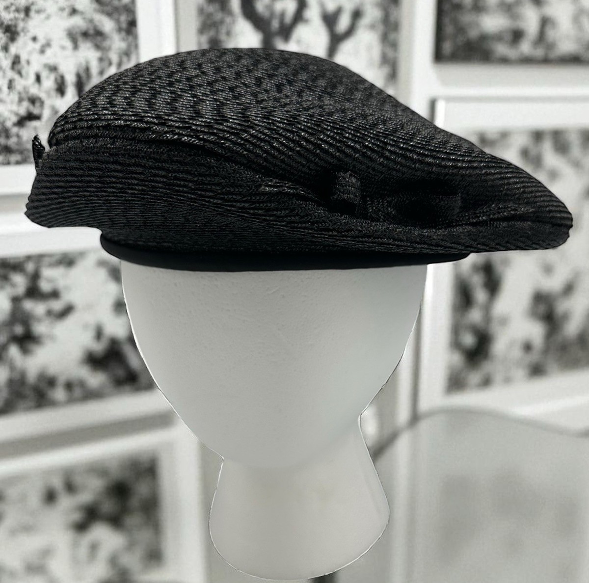 Norman Durand Original Designer Black Hat from the 1950-60s 