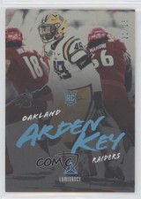 2018 Panini Luminance Rookie Platinum Blue Luminance 21/25 Arden Key #104 fm0
