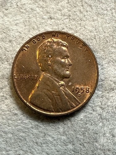 1958 D Lincoln Wheat Penny GEM Brilliant Uncirculated  Red Cent BU Coin 122912
