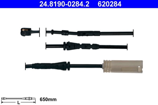 ATE Warnkontakt Bremsbelagverschleiß 24.8190-0284.2 FüR BMW E87 E81 E88 E91 E92-image