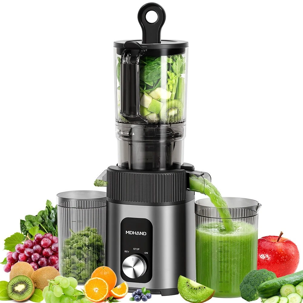 Cold Press Juicer Machines, Slow Masticating Juicer Extractor, High Juice Yield